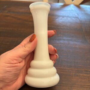 Vintage Randall White Milk Glass Beehive Bud Vase ~ EUC!